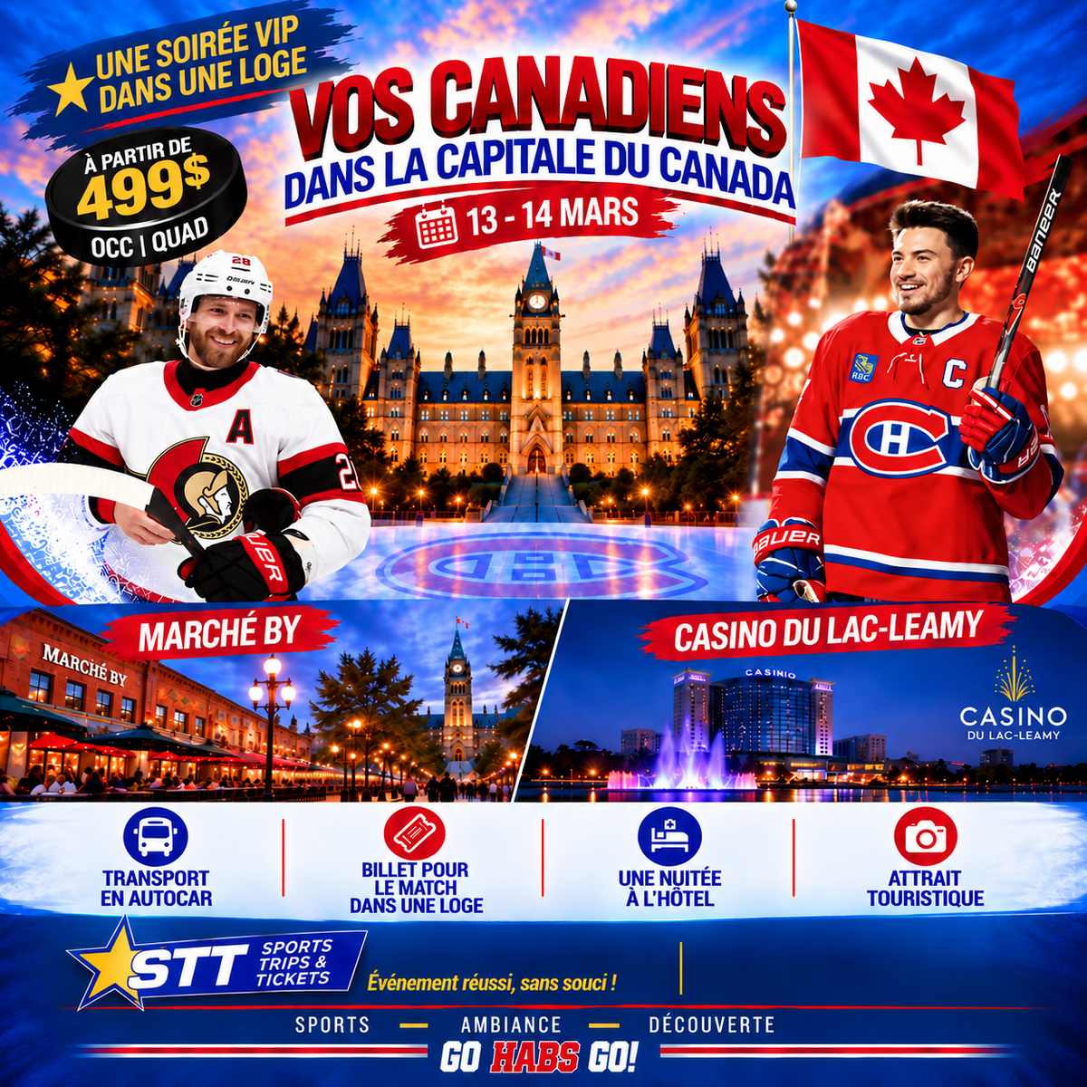 VOS CANADIENS À OTTAWA (À PARTIR DE 499$)